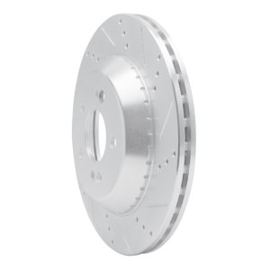 Mercedes-Benz S450 Brake Rotor (1) - Rear Right - R1 Concepts - Drilled & Slotted - Silver - `15-`21